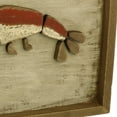 thumbnail image 4 of Saltoro Sherpi Rectangular Wooden Frame Lobster Wall Decor, Brown and Red, 4 of 5