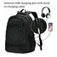 thumbnail image 2 of Fotbe Black Glitter Mochila con Estampado y Puerto USB para Hombre y Mujer, Mochila Antirrobo, Mochila de Viaje, Mochila Escolar, Mochila Universitaria, 2 of 7
