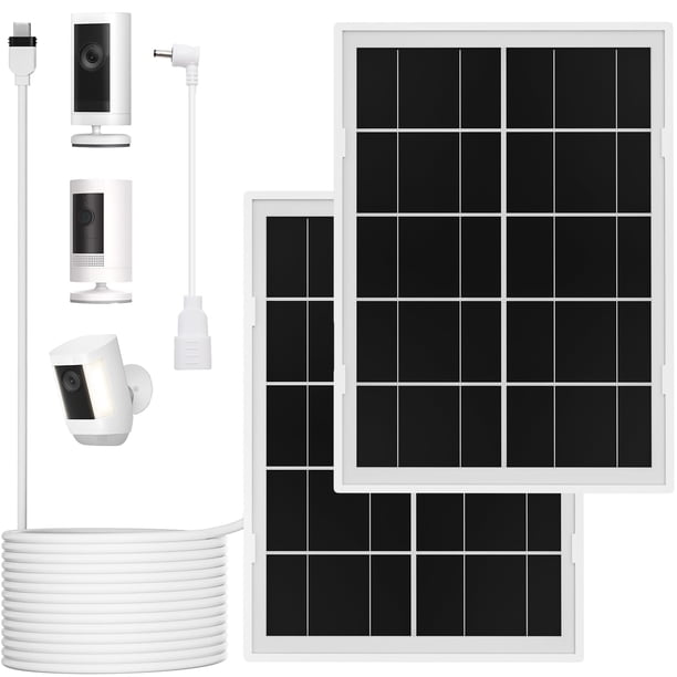 Panel solar iTodos de 7 W, cable USB-C impermeable de 3 m, paquete de 2 unidades