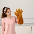 thumbnail image 3 of Plush Bear Claw Mitten Cute Fluffy Bear Paw Glove Winter Long Glove Halloween Costume Cosplay Party Full Finger Mitten, 3 of 4