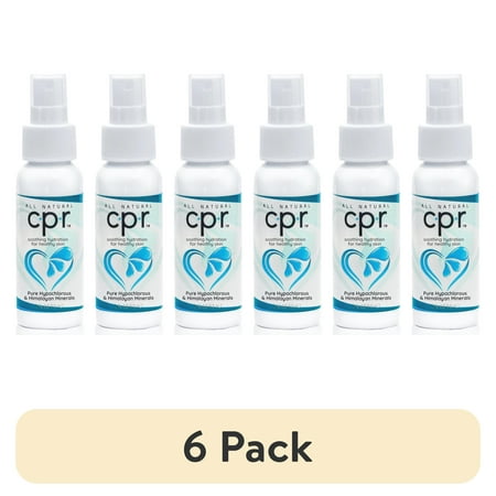 (6 pack) CPR Hydrating Facial Mist with Hypochlorous Acid – Travel-Size Skin Care Solution for Hydration and Acne Relief, Hypoallergenic and Suitable for All Skin Types, 2 fl oz (59mL)