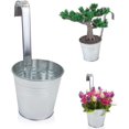 thumbnail image 2 of 4 Pcs Hanging Pots For Plants Balcony Hanging Pot Zinc Flower Pot-1, 2 of 4