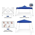 thumbnail image 6 of Ozark Trail 10x10 Instant Slant Leg Pop-Up Canopy Tent, Blue, 6 of 9