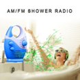 thumbnail image 3 of Shower Radios Waterproof AM FM Bathroom Shower Radio Portable Speaker blue, 3 of 10