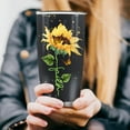 thumbnail image 5 of Jekeno Sunflower Gifts for Women - Valentines Day Mother's Day Christmas Gifts for Her -Stainless Steel Tumbler for Mom Daughter Inspirational Sunflower Sunflower Tumbler , Insulated Travel Mug（20oz), 5 of 7