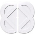 thumbnail image 1 of Ekena Millwork CMP30CE2-01000 30 Po OD x 1 Po ID Carré Charlotte Architecture PVC Contemporain Médaillon de Plafond - 2 Pièces, 1 of 1