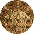thumbnail image 1 of Ahgly Company Indoor Round Patterned Blood Red Brown Area Rugs, 5' Round, 1 of 1