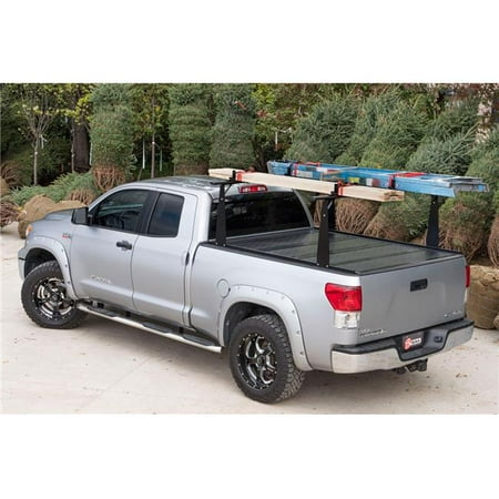 Bak Industries 72327bt Tonneau Cover Bakflip Cs F1 Hard Panel Fold Up Lockable Using Tailgate Handle Lock Black Fiberglass With Sliding Ladder Rack Can Be Used With Bak Tool Box Walmart Canada