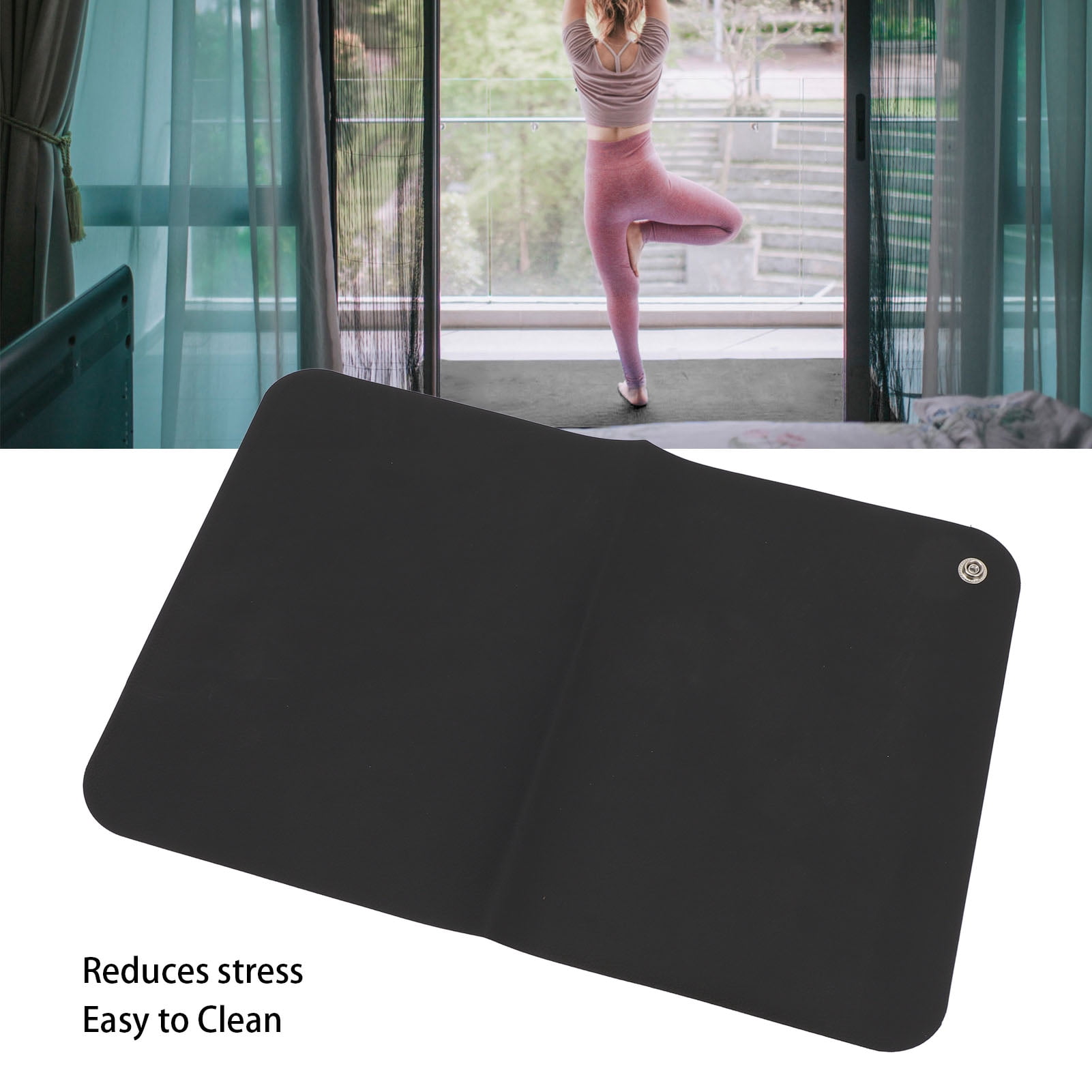 BOKYAN 10.83 x 15.75 in / 275 x 400 mm Grounding Mat Universal Earth Connected Conductive Pad for Table Desk Improve Energy Reduces Fatigue Grounded Sleeping Mat