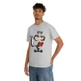 thumbnail image 5 of Funny Valentines Skunk with Heart Cotton Tee; Happy Valentines Day Present, 5 of 7