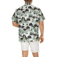 thumbnail image 4 of HAPPY BAY Men's Hawaiian Shirt Luau Beach Shirts Casual Button Down Short Sleeve Dress Shirts for Men 5XL Palm Tree, Grey Summer, 4 of 5