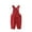 1Watermelon Red186, variant on XAOFW Kids Romper Jumpsuit Boys Corduroy Winter Plush Sleeveless Square Collar Solid Color Baby Outfit Warm Playwear Toddlers Stylish Leisure Holiday Vacation Overalls