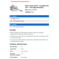 thumbnail image 2 of Blower Control Switch - Compatible with 1981 - 1993 Dodge Ramcharger 1982 1983 1984 1985 1986 1987 1988 1989 1990 1991 1992, 2 of 2
