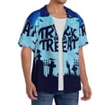 thumbnail image 4 of Fotbe Halloween Trick Or Treat print Short Sleeve Button Down Shirts for Men Casual Summer Beach Wrinkle Free Shirt-3X-Large, 4 of 7