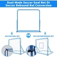 thumbnail image 4 of Riedhoff 4 x 4 ft Soccer Goal Net & Soccer Rebounder Net, Dual Mode, Blue, 4 of 6