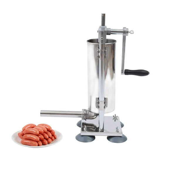 Wildnix 6L Manual Sausage Stuffer Machine – Stainless Steel Meat Filler with 6 Stuffing Tubes (28/22/19/16/15/25mm), Home & Commercial Sausage Maker, Easy to Clean, Durable & Corrosion-Resistant