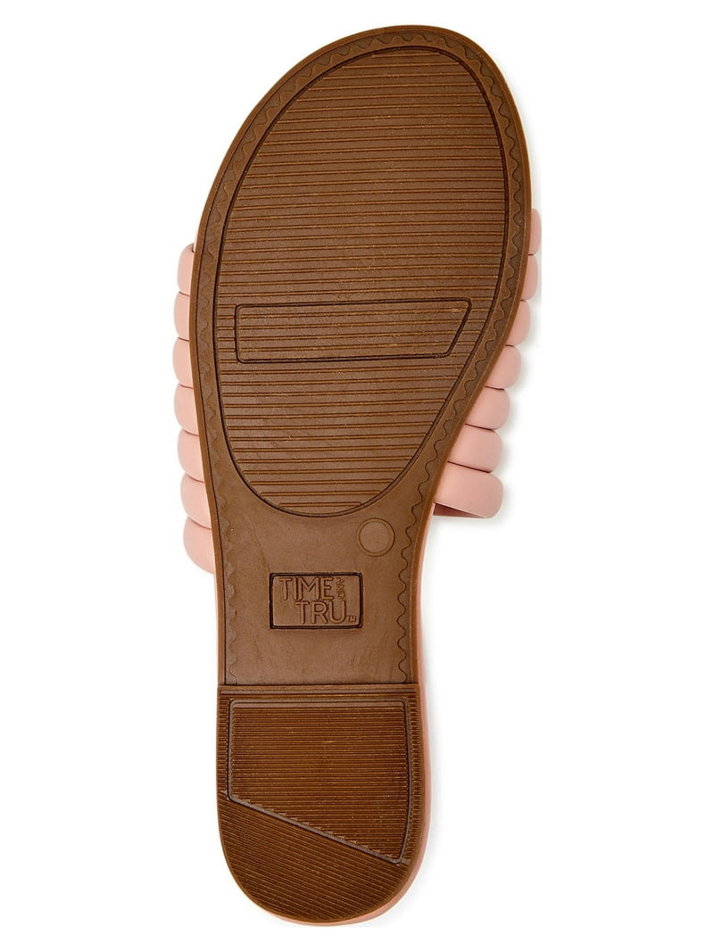 Time and Tru Women's Multi-Band Slide Sandals
