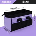 thumbnail image 2 of Bolsa para herramientas ACOSEA, color morado, boca ancha de 13 pulgadas con 12 bolsillos, 2 of 7