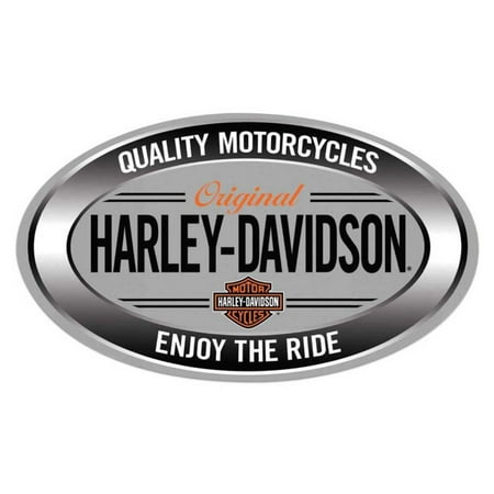 - Harley-Davidson Enjoy Ride Oval Embossed Tin Sign, 18 x 10.5 inches 2011591