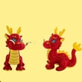 thumbnail image 4 of Red Golden Doll Toy Year Mascot Zodiac Stuffed Animal Soft Cute Home for Kids Adults Collectors, 4 of 7