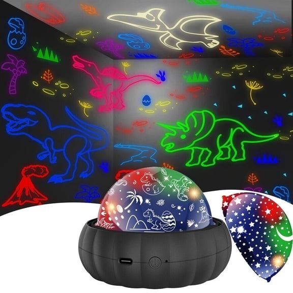Yeeon 360° Rotating 3-in-1 Star & Dinosaur & Unicorn for Galaxy Projector Night Lights