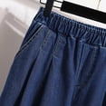 thumbnail image 5 of New Autumn Plus Size Jeans For Women High Elastic Waist Loose Blue Black Color Jeans Trousers Korean Fashion Casual Pants, 5 of 5
