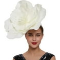 thumbnail image 4 of Ipopu Elegant Satin Big Rose Flower Fascinator Derby Hat Wedding Hat, 4 of 5