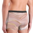 thumbnail image 4 of Men's Boxer Briefs, Rose Gold Glitter Splatter Soft Comfy Mens Underwear Boxer Briefs Breathable With Widen Waist, 4 of 7