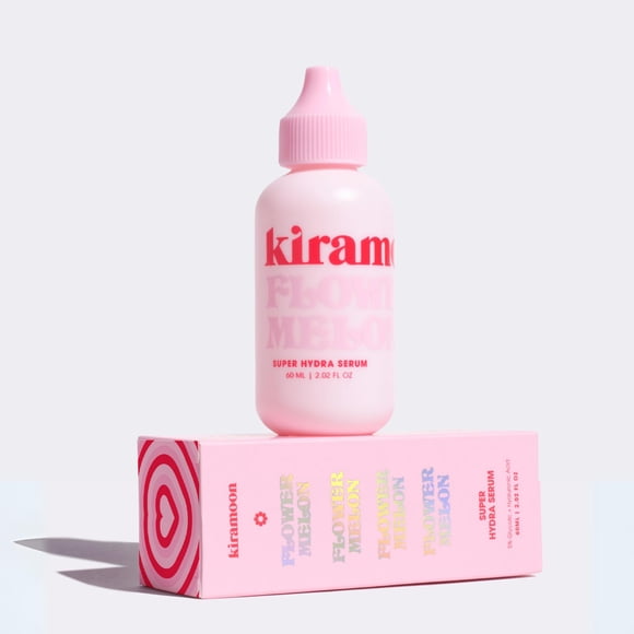 Kiramoon Flowermelon Suero hidratante y humectante diario ligero para reducir la sequedad Aloe + manzanilla + niacinamida Todo tipo de piel, incluida la piel sensible, sin fragancia, sin crueldad, 2 f