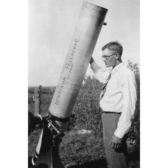 24x36 gallery poster, Clyde Tombaugh, discoverer of Pluto
