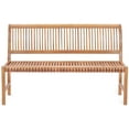 thumbnail image 5 of Teak Wood Castle Outdoor Patio & Garden Bench without Arms, 5 foot, 5 of 5