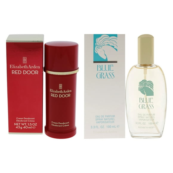 Perfume Elizabeth Arden Blue Grass and Red Door, kit de 2 piezas