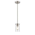 thumbnail image 5 of Millennium Lighting  Verlana 1 Light Pendant Fixture in Multiple Finishes with a Clear Glass Shade Brushed Nickel Brushed Nickel, 5 of 7