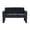 Black | Loveseat, variant on IVV 47"W Chenille Accent Loveseat, Upholstered Two-Seater Sofa with Thick Cushion and Sturdy Legs, Modern Small Couch for Apartment, Bedroom or Balcony (Yellow)