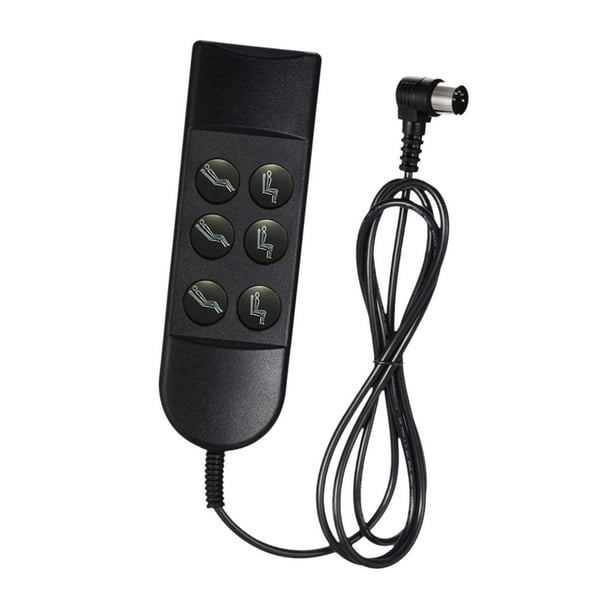 Reemplazos de controlador de sillón reclinable eléctrico, controlador Manual de sofá ligero de seis botones multiusos para oficina, Hotel y sala de B