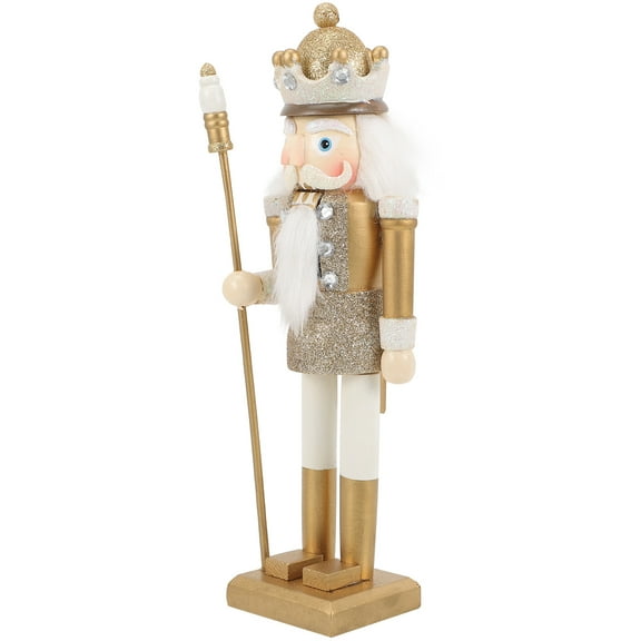 Worgeous  Wood Nutcracker Craft Desktop Nutcrackers Stem Light Plush Child Man