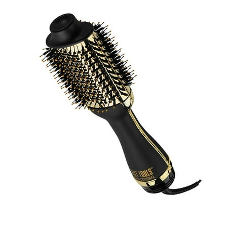 HOT TOOLS Professional Hot Air Brush Charcoal Infused One Step Blowout with Ionic Technology