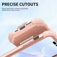 thumbnail image 5 of for iPhone 14 Pro Case, Slim Dual Layer 3 in 1 Heavy Duty Protection Hybrid Hard PC Soft Silicone Rugged Bumper Anti Slip Full-Body Protective Cases for iPhone 14 Pro, Rosegold, 5 of 8