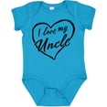 thumbnail image 3 of Inktastic I Love My Uncle in Black Chalk Heart Boys or Girls Baby Bodysuit, 3 of 5