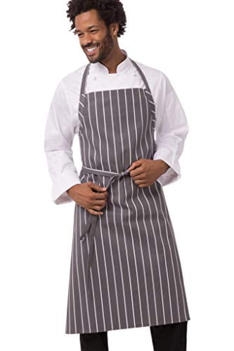 Brand New Mens Womens Apron Work Chef Cook Butchers Stripe Navy 