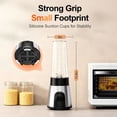 thumbnail image 5 of TINANA Single Serve Blender with 20oz & 10oz Cups, Portable Smoothie Maker with Grinder Cup, Personal Drink Mixer Blender, Dishwasher-Safe Cups, 5 of 7