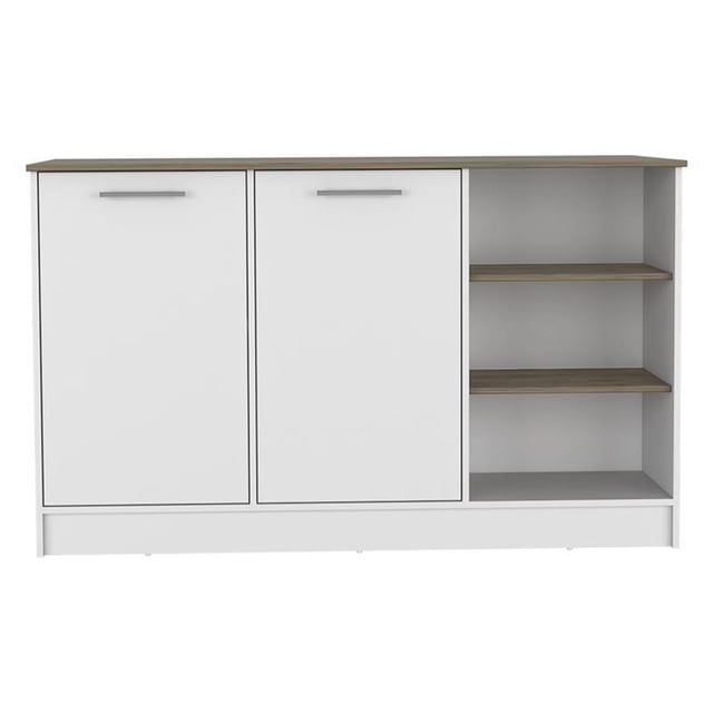 TUHOME Ginger Îlot de Cuisine Îlots de Cuisine en Bois d'Ingénierie en Multicolore
