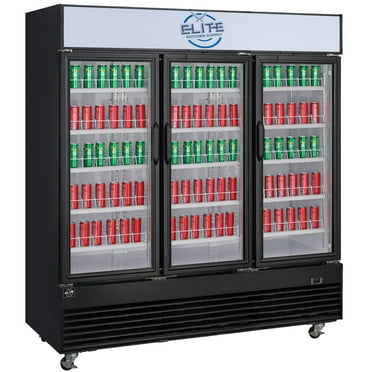 NSF 78.5 in.3-Glass Door Merchandiser Refrigerator - 69.5 Cu.Ft. Commercial Beverage Display