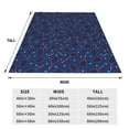 thumbnail image 3 of Bixox Fleece Blanket Tennis Racket Pattern Super Soft Double-Sided Microfiber Flannel Blanket for Sofa, Bed, Couch,Suitable for All Seasons - 60"x50", 3 of 5
