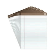 Earthwise by Ampad Recycled Writing Pad 8 1/2 x 11 3/4 White Dozen 20172