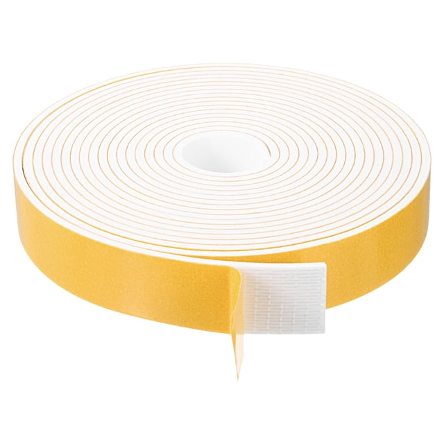 Uxcell 1 Rollo 1" x 1/8" x 16.4 Ft Tira de Sellado para Puertas de Espuma
