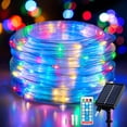 thumbnail image 1 of Luces solares tipo cuerda ANJAYLIA, 20 m, 200 LED, impermeables, multicolor, 1 of 7