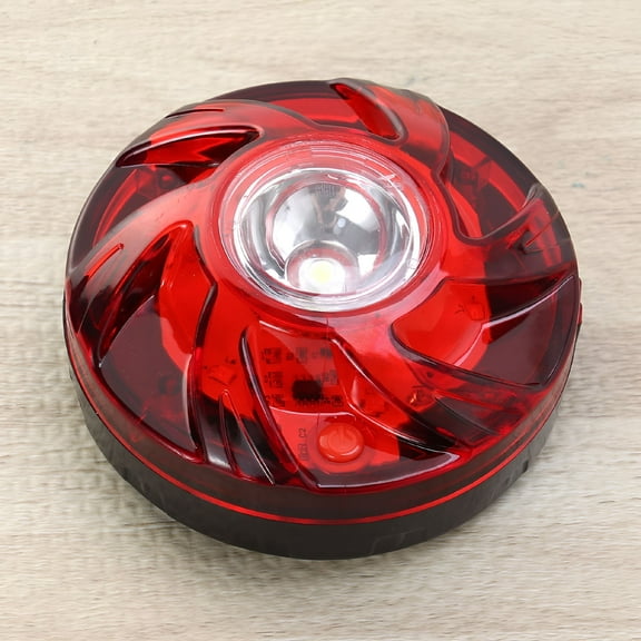 HIBIBUD LED Flashing Warning Light Emergency Warning Lights Magnetic Beacon Strobe Light Vehicle Maintenance Warning Light (Red)