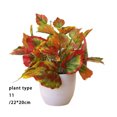 thumbnail image 5 of facefd Artificial Potted Plant Leaf Simulation Leaves Home Office Desktop Greenery Decoration, Plant Type 11, 5 of 5