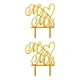 thumbnail image 4 of Injueey And Wedding Cake Toppers Oro Plata Negro Multi-Estilo Brillo Acrílico Novia Novio Wedding Cake Decoración Suministros Type1 NO1, 4 of 5